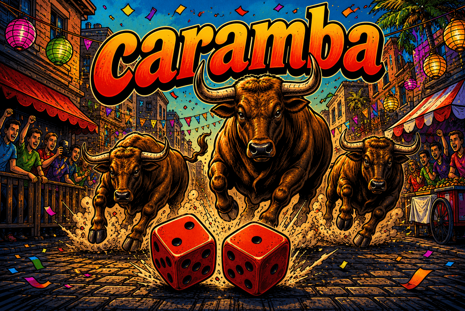Caramba board game cover artwork